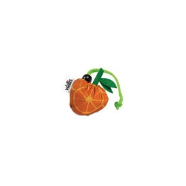 Bolsa Ecologica  Plegable 100% Poliester, Diseno Naranja, 38 X 38 Cm, Color Naranja