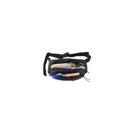 Cangurera C/Compartimientos, Correa Ajustable, 24/36x11x6 Cm, Negro (Proteccion RFID)