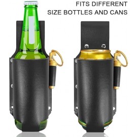 Funda Para Botella Cuero Negro