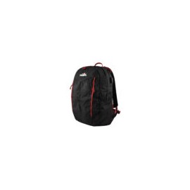 Mochila Para Montana POKHARA 25 L, Semi-Impermeable, Negra Con Rojo