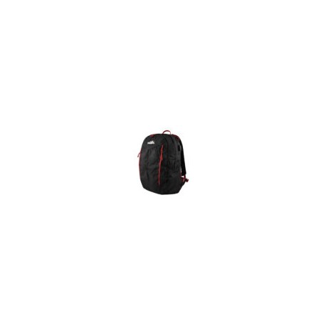 Mochila Para Montana POKHARA 25 L, Semi-Impermeable, Negra Con Rojo