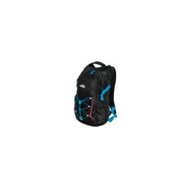 Mochila Para Montana RIGI 23 L, Semi-Impermeable, Negra Con Azul Electrico