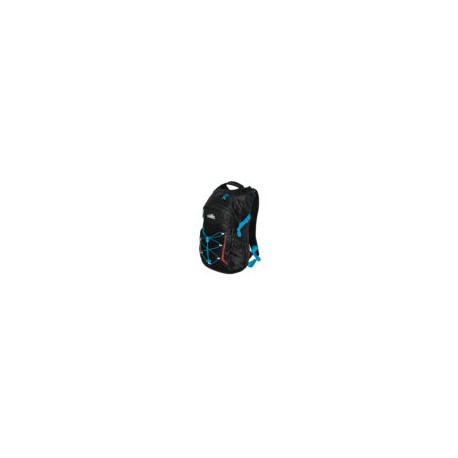 Mochila Para Montana RIGI 23 L, Semi-Impermeable, Negra Con Azul Electrico