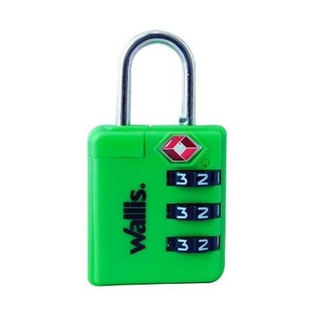 Candado De Combinacion TSA, Color Verde