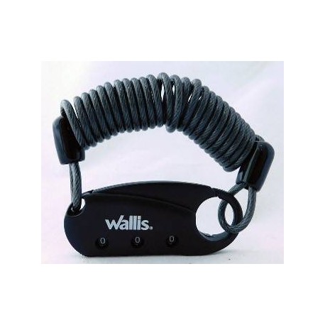 Candado De Combinacion Con Gancho Y Cable, Color Negro