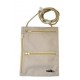 Cartera De Seguridad Con Cordon Para Colgar Ajustable, 15×20 Cm, Color Beige