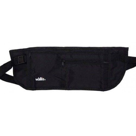 Cartera De Seguridad Con Correa Para Cintura, 38×13 Cm, Color Negro