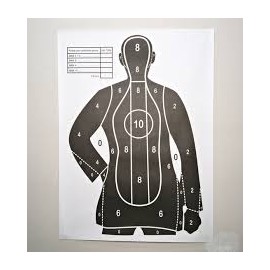 Silueta Para Tiro Papel Persona Atacante