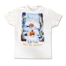 Playera Para Hombre Rafting Share The Experience!, Color Blanco, Talla Chica