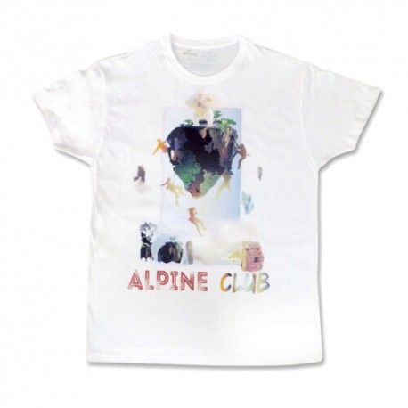 Playera Para Hombre Alpine Club, Color Blanco,Talla Mediana