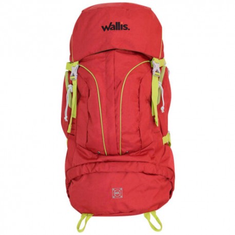 Mochila Para Montana ZONGLA 60 L, Semi-Impermeable, 32x75x22 cm, Rojo