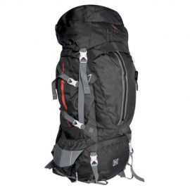 Mochila De Montana KALA PATAR 90 L,  Semi-Impermeable, Con Funda Qe La Hace Impermeable, Varillas De Aluminio, 37x90x26 Cm, Neg