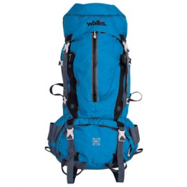 Mochila De Montana KALA PATAR 90 L,  Semi-Impermeable, Con Funda Que La Hace Impermeable, Varillas De Aluminio, 37x90x26 Cm, Az
