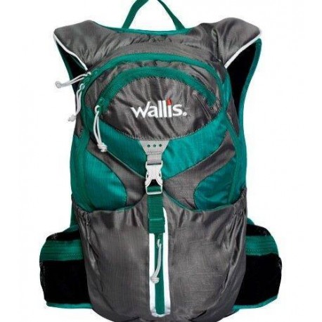 Mochila De Hidratacion NITRA 1.5 L, Semi-Impermeable, Gris Oxford Con Azul