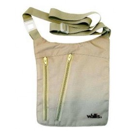 Cartera De Seguridad Para Colgar Cruzado, 18×21 Cm, Color Beige