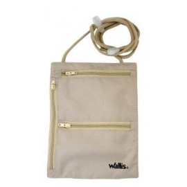 Cartera De Seguridad Con Cordon Para Colgar Ajustable, 15×20 Cm, Color Beige