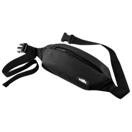 Cangurera C/Compartimientos, Correa Ajustable, 24/36x11x6 Cm, Negro (Proteccion RFID)