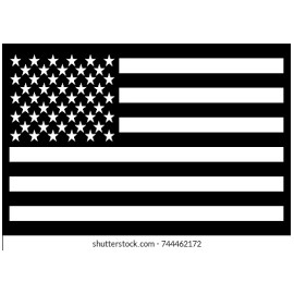 Parche Bande A U.S.A Blanco Yn Gro