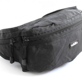Cangurera C/Compartimientos, Correa Ajustable, 42/20x11x7 Cm, Negro