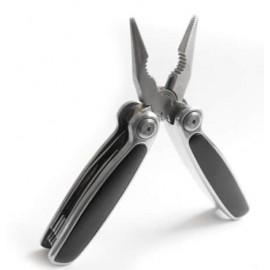 Multiherramienta Con Pinza De 12 Usos, 10 Cm Cerrada, Mango Metal Con PVC Negro, Con Funda