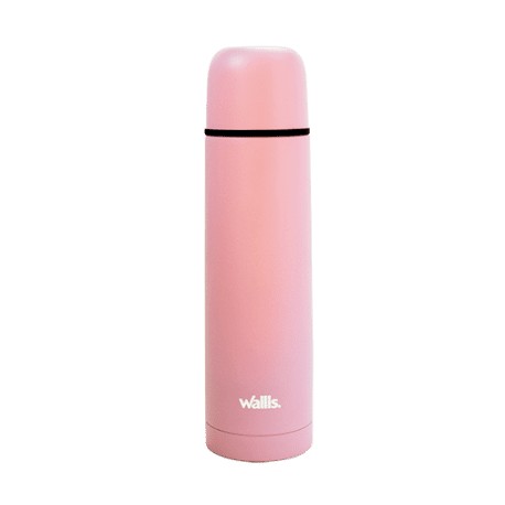 Termo Tipo Bala Tapa Rosca Funciona como Vazo, 500 Ml, Paton De Rosa