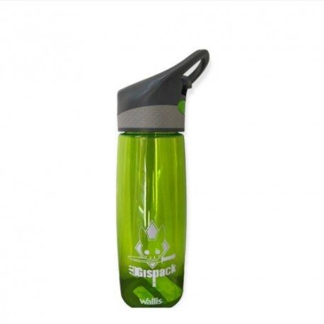 Cilindro De Tritan BPA Free Con Agarradera, Popote Y Boton Antiderrame, 680 Ml, Verde