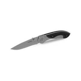 Navaja Con Mango PVC Negro Con Clip, Hoja Lisa-Sierra De 7.5 Cm De Largo