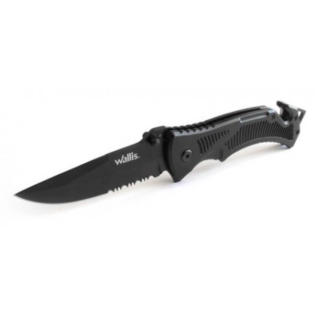 Navaja Con Mango *S.O.S. Metaln Gro Con Clip, Hoja Lisa-Sierra 8.5 Cm De Largo