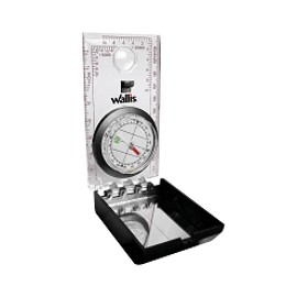 brujula Profesional Plegable Con Espejo Y Cordon Para Colgar, Blister