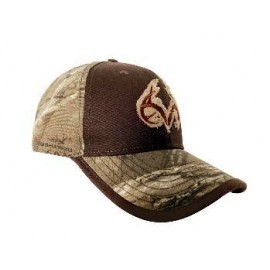 Gorra Con Cintillo De Ajuste, Cuernos De Realtree, Cafe Con Camuflaje