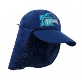 Gorra Con Faldon De Malla Y Cordon Ajustable