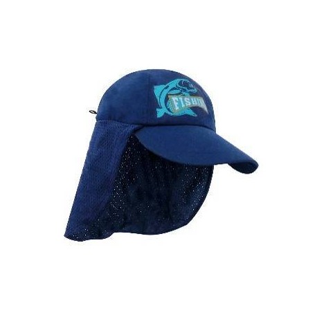 Gorra Con Faldon De Malla Y Cordon Ajustable