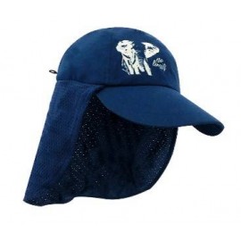 Gorra Con Faldon De Malla Y Cordon Ajustable