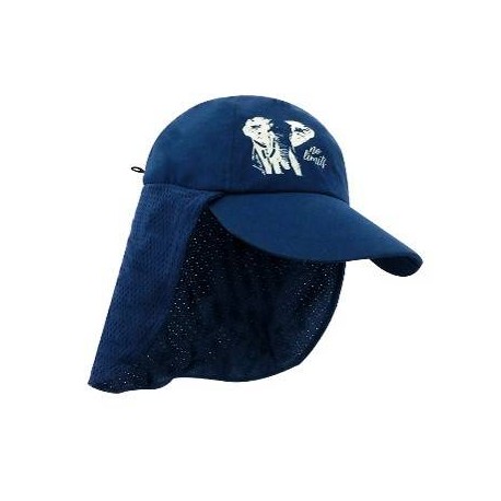 Gorra Con Faldon De Malla Y Cordon Ajustable