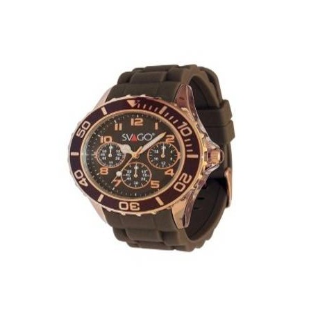 Reloj S?NTIS Analogo, Unisex,  50 Metros / 5 ATM, Cafe Con Cobre