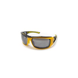 Lentes Deportivo armazon Y Varillas Amarillo Negro, Micas Humo