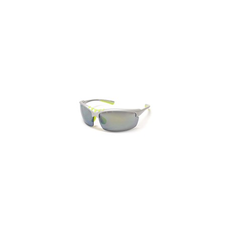 Lentes Deportivo armazon Y Varillas Plata Con Verde, Micas Humo