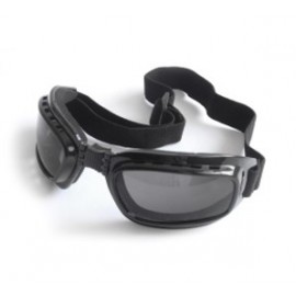 Lentes Deportivo armazon Plegable Negro, Resorte, Micas Humo