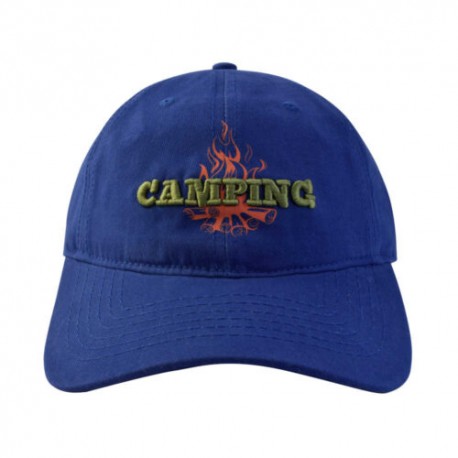 Gorra Sandwich Con Cintillo de Ajuste Y Hebilla, Camping, Azul
