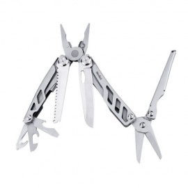 Multiherramienta Con Pinza De 16 Usos, Con Bloqueo, De Acero Inoxidable, Dureza 57-58, 11 Cm Cerrrada