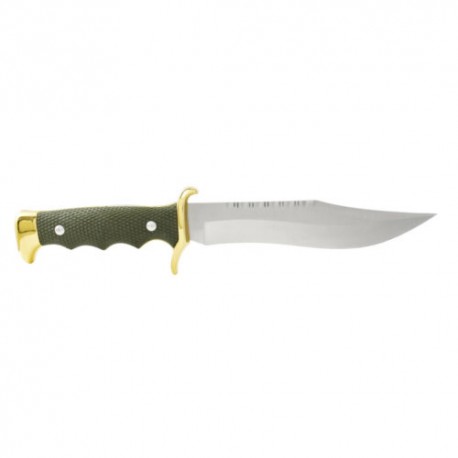 Cuchillo Gran Cazador, Acero AN-58, Mango ABS Y Zamak, Hoja Lisa 18 Cm, Peso 340 Gr