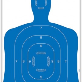 Silueta Humana Azul ALLEN 23?X35? 4 Blancos