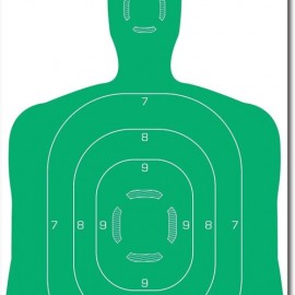 Silueta Humana Verde ALLEN 12?X18? 10 Blancos