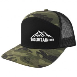 Gorra Con Malla Y Ajustador Plastico, Mountain Hike, Negro Con Verde Camuflaje