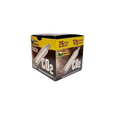 Cartuchos De Gas CO2 Nakashi De 12g, Caja Con 25