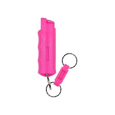 Gas Pimienta Al 18% GD 1/2 Oz.  Llavero Lujoso Rosa