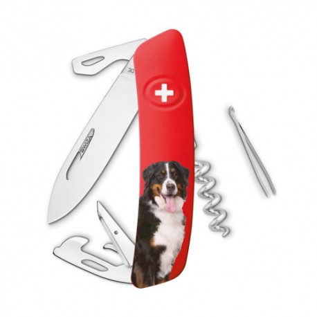 Navaja ORIGINAL Tradicional D03 PERRO, 11 Funciones, Rojo