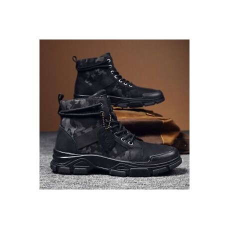 Bota Tactica Camuflaje Negro