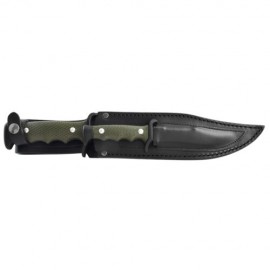 Cuchillos Combate, Acero AN-58 Pavonado, Mangos ABS Y Zamak Con Pintura Epoxi, Hojas Lisas 11/23 Cm, Peso 529 Gr