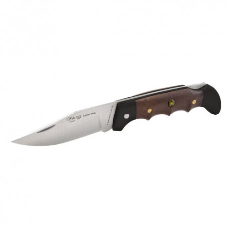 Navaja Campera, Mango Cromo Duro, Cacha ABS, Hoja Lisa 9.5 Cm, Peso 210 Gr